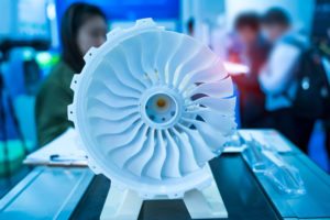 SLS 3D printed part for aerospace