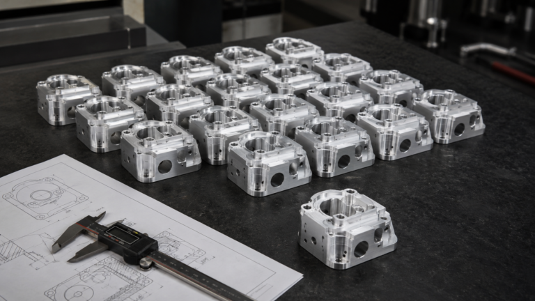 Low-volume CNC machining with a small batch of precision-machined aluminum parts